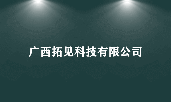 广西拓见科技有限公司