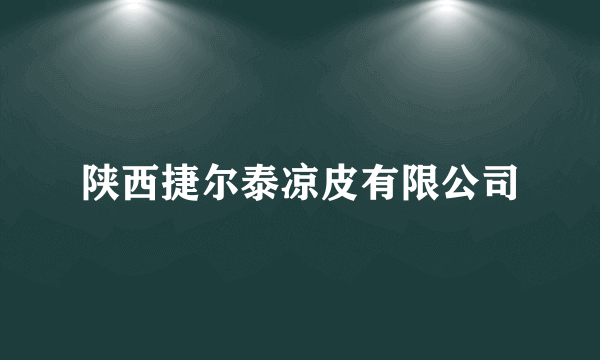 陕西捷尔泰凉皮有限公司