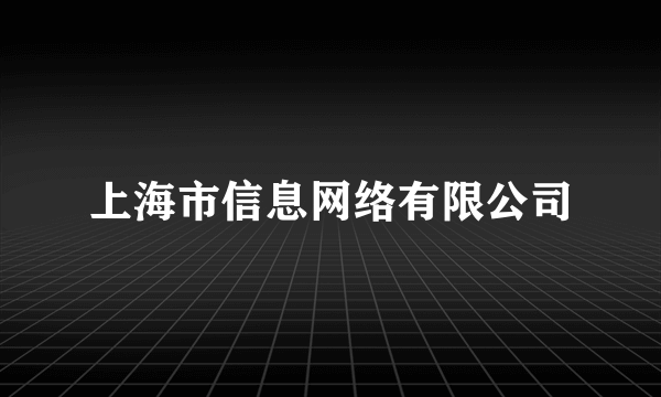 上海市信息网络有限公司