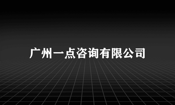 广州一点咨询有限公司