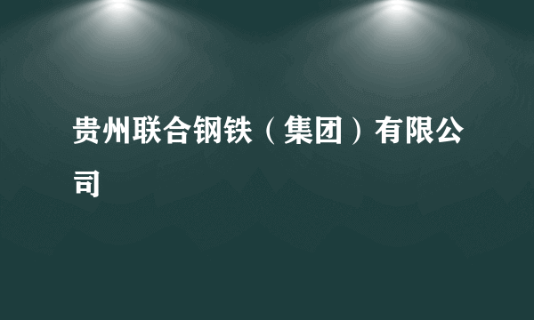 贵州联合钢铁（集团）有限公司