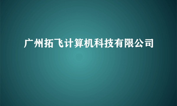 广州拓飞计算机科技有限公司