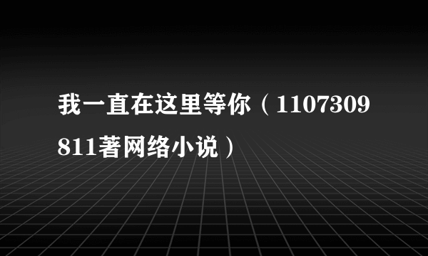 我一直在这里等你（1107309811著网络小说）