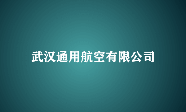 武汉通用航空有限公司