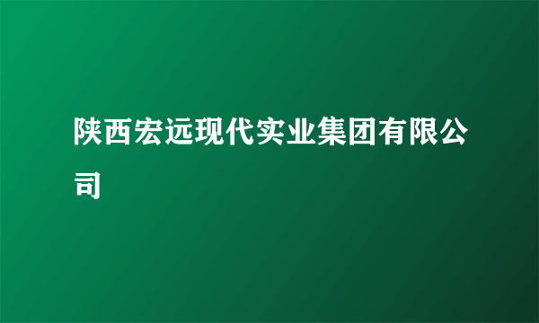 陕西宏远现代实业集团有限公司