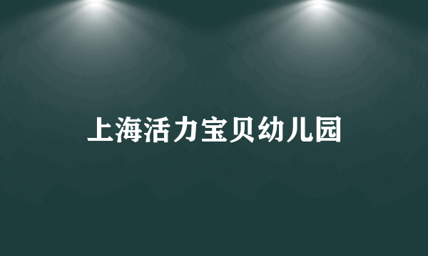 上海活力宝贝幼儿园