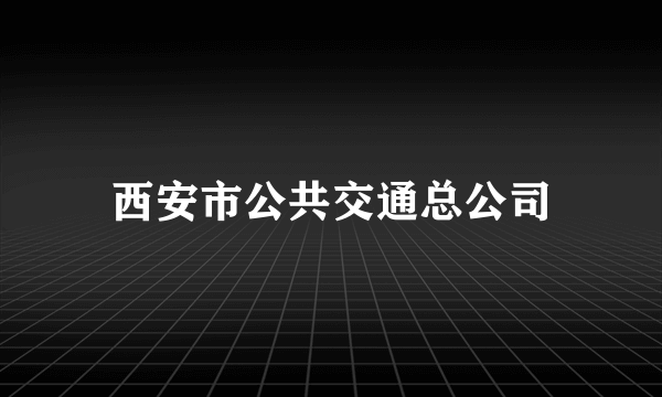 西安市公共交通总公司