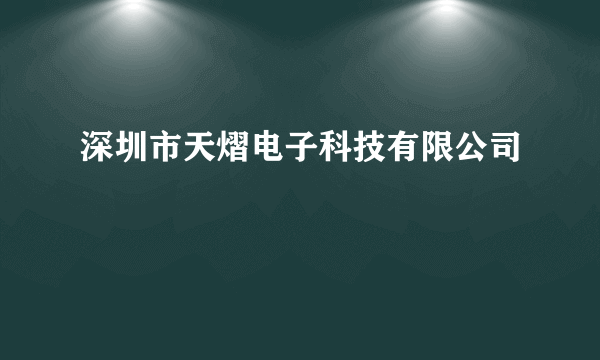 深圳市天熠电子科技有限公司