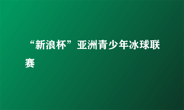 “新浪杯”亚洲青少年冰球联赛