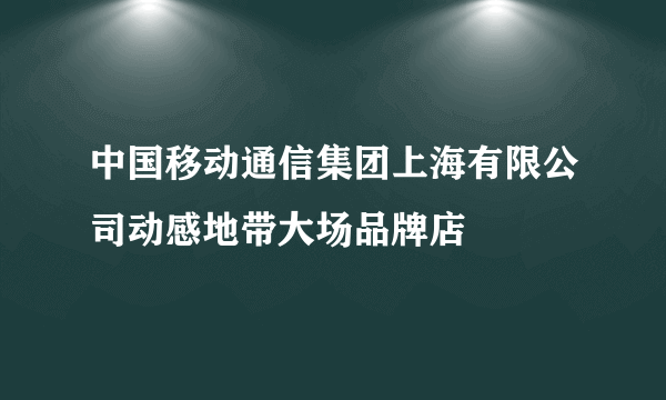 中国移动通信集团上海有限公司动感地带大场品牌店