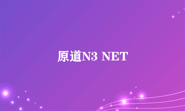 原道N3 NET