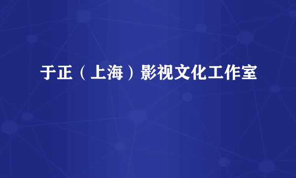 于正（上海）影视文化工作室