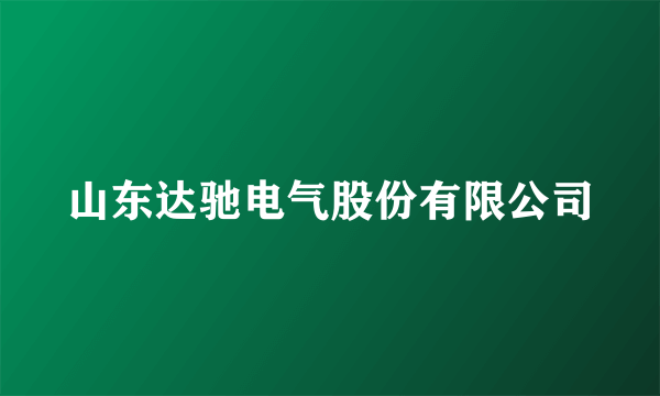 山东达驰电气股份有限公司