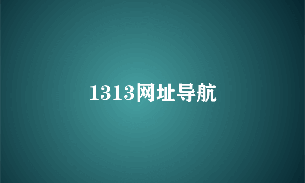 1313网址导航