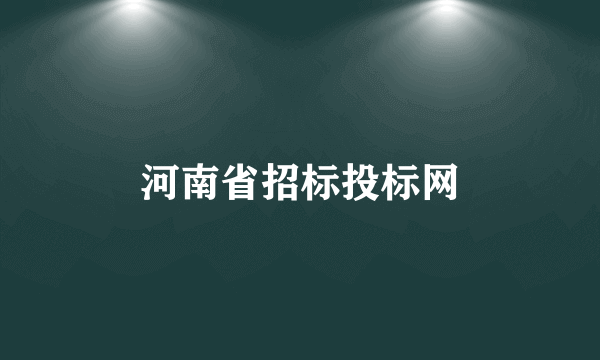 河南省招标投标网