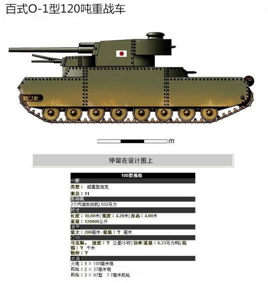 百式100吨重战车