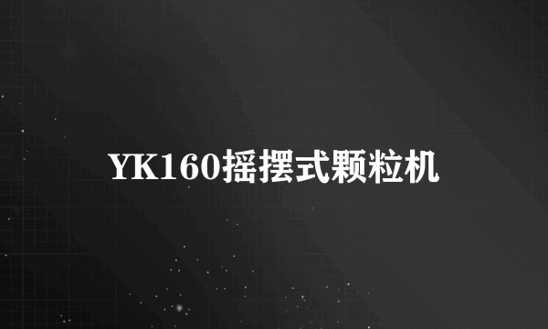 YK160摇摆式颗粒机