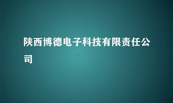 陕西博德电子科技有限责任公司