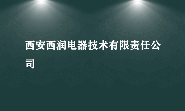 西安西润电器技术有限责任公司