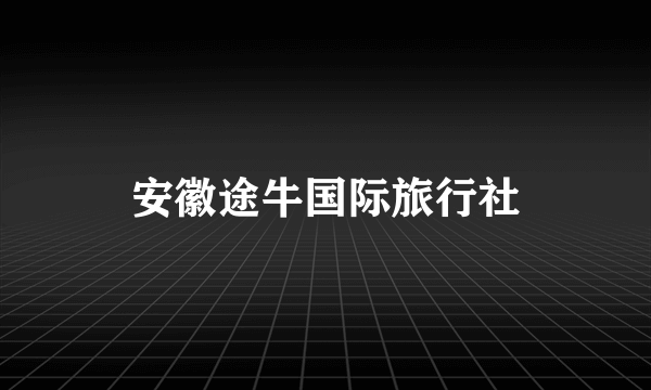 安徽途牛国际旅行社