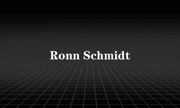 Ronn Schmidt