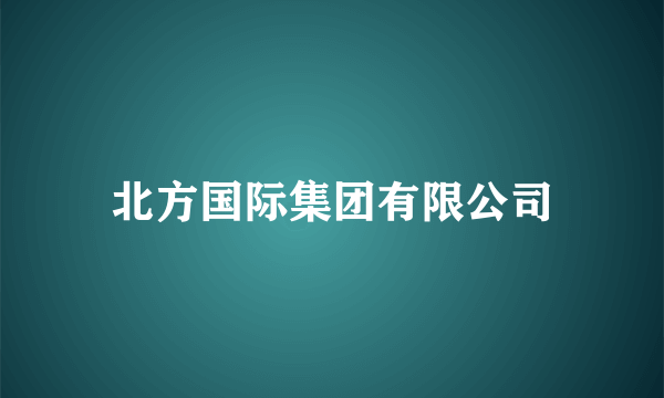 北方国际集团有限公司