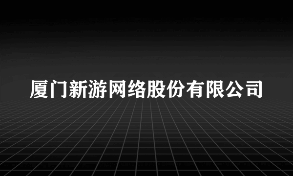 厦门新游网络股份有限公司